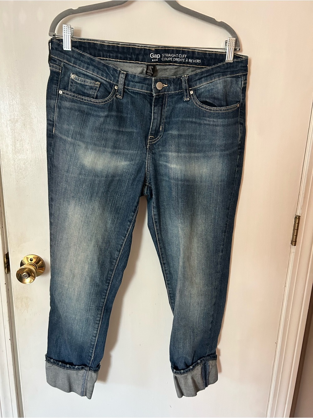 GAP Women's Ankle Cropped Jeans - Medium Blue Wash